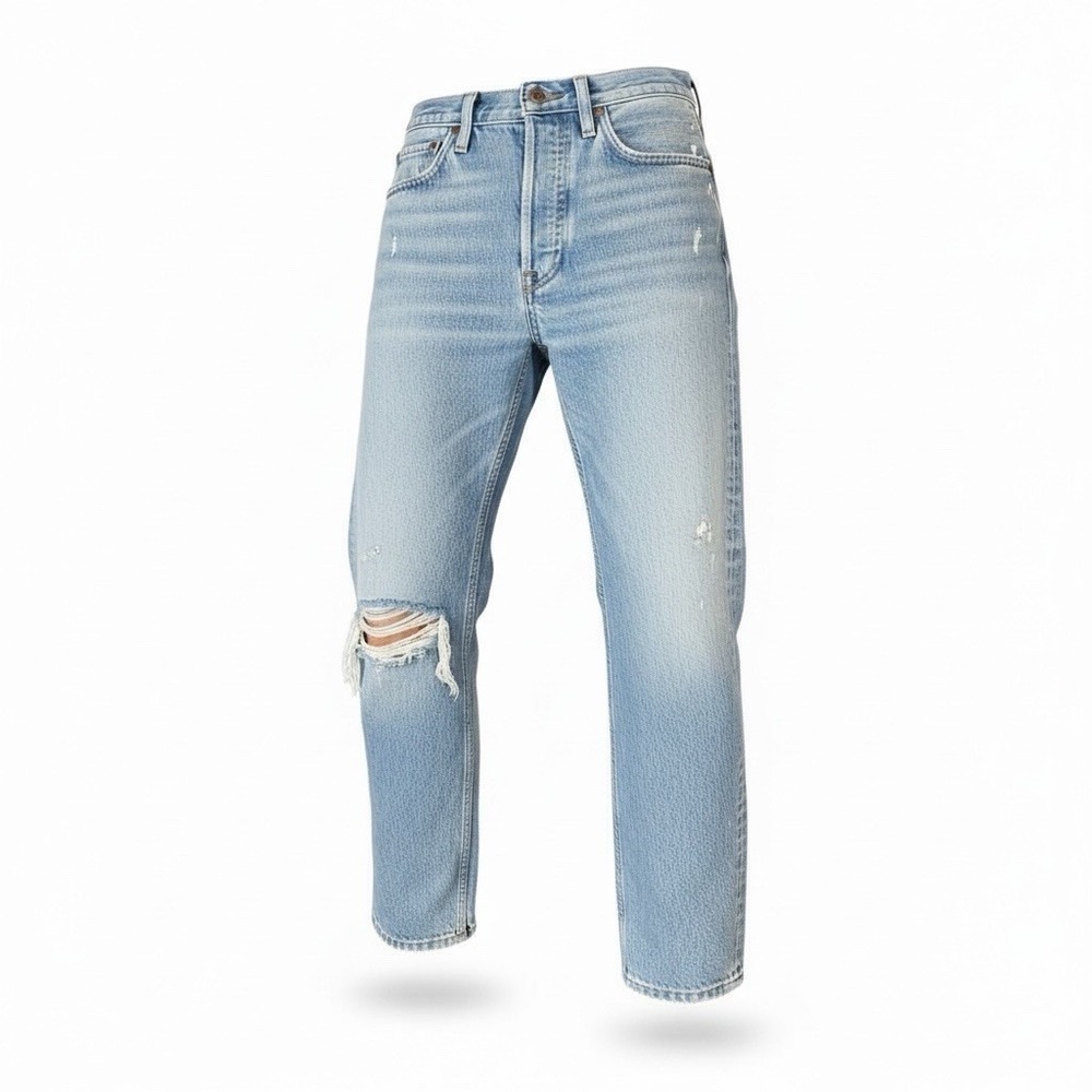 Agolde Riley High Rise Straight Crop Jeans Size 24